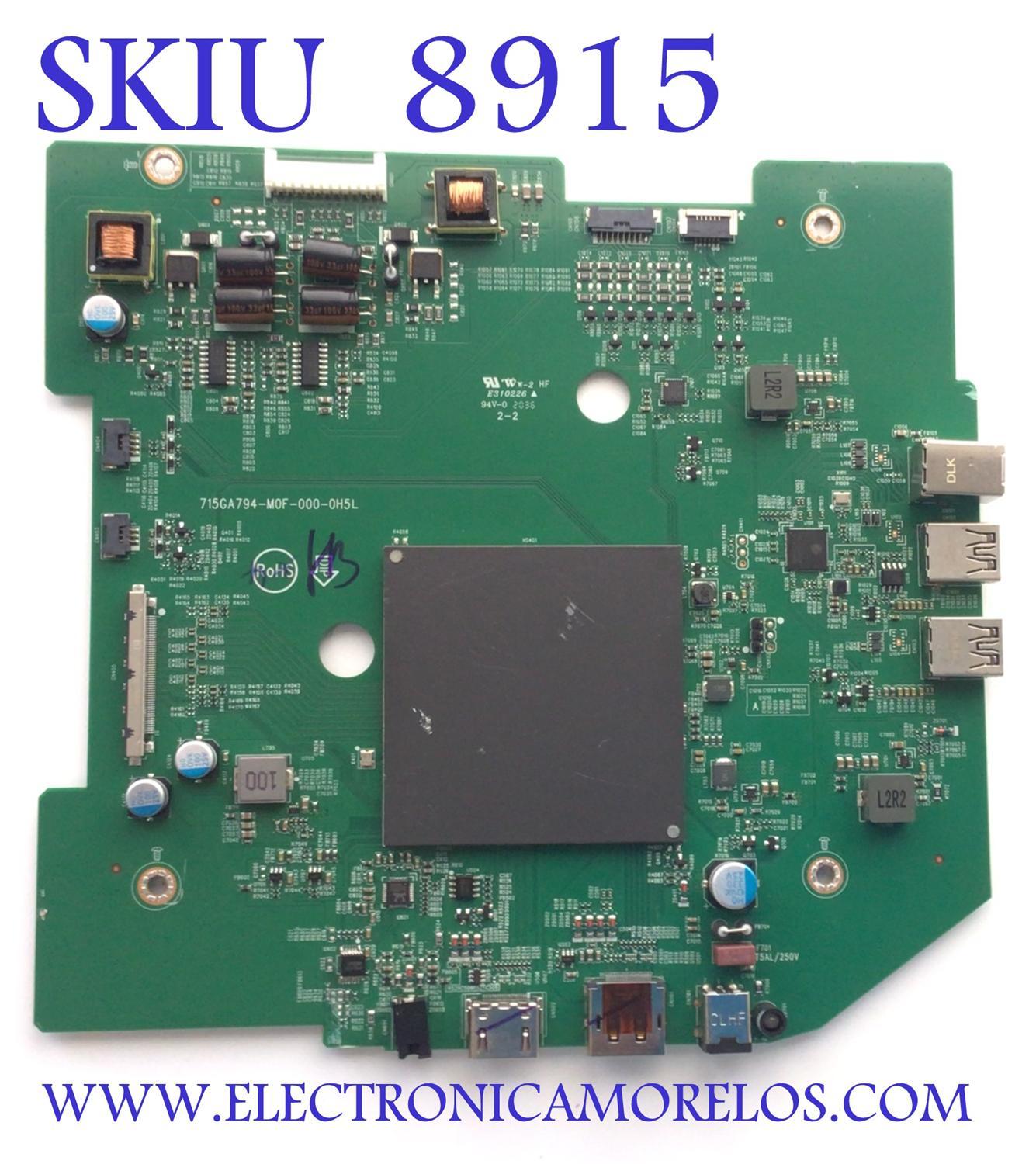 MAIN PARA MONITOR / NUMEO DE PARTE QJCB0HP001 / 715GA794-M0F-000-0H5L / 09EB1600LM0158 / PANEL LM270WQA (SS)(A1) / 